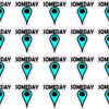 Someday Map Pointer Vinyl Stickers