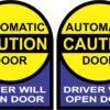 Driver Will Open Automatic Door Vinyl Stickers