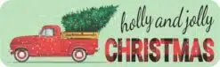 Holly and Jolly Christmas Vinyl Sticker