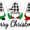Gnomes Merry Christmas Vinyl Sticker