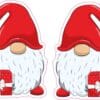 Christmas Present Gnome Vinyl Stickers