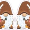 Thanksgiving Gnome Vinyl Stickers