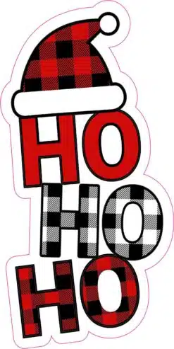Ho Ho Ho Vinyl Sticker