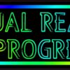 Virtual Reality in Progress Vinyl Sticker
