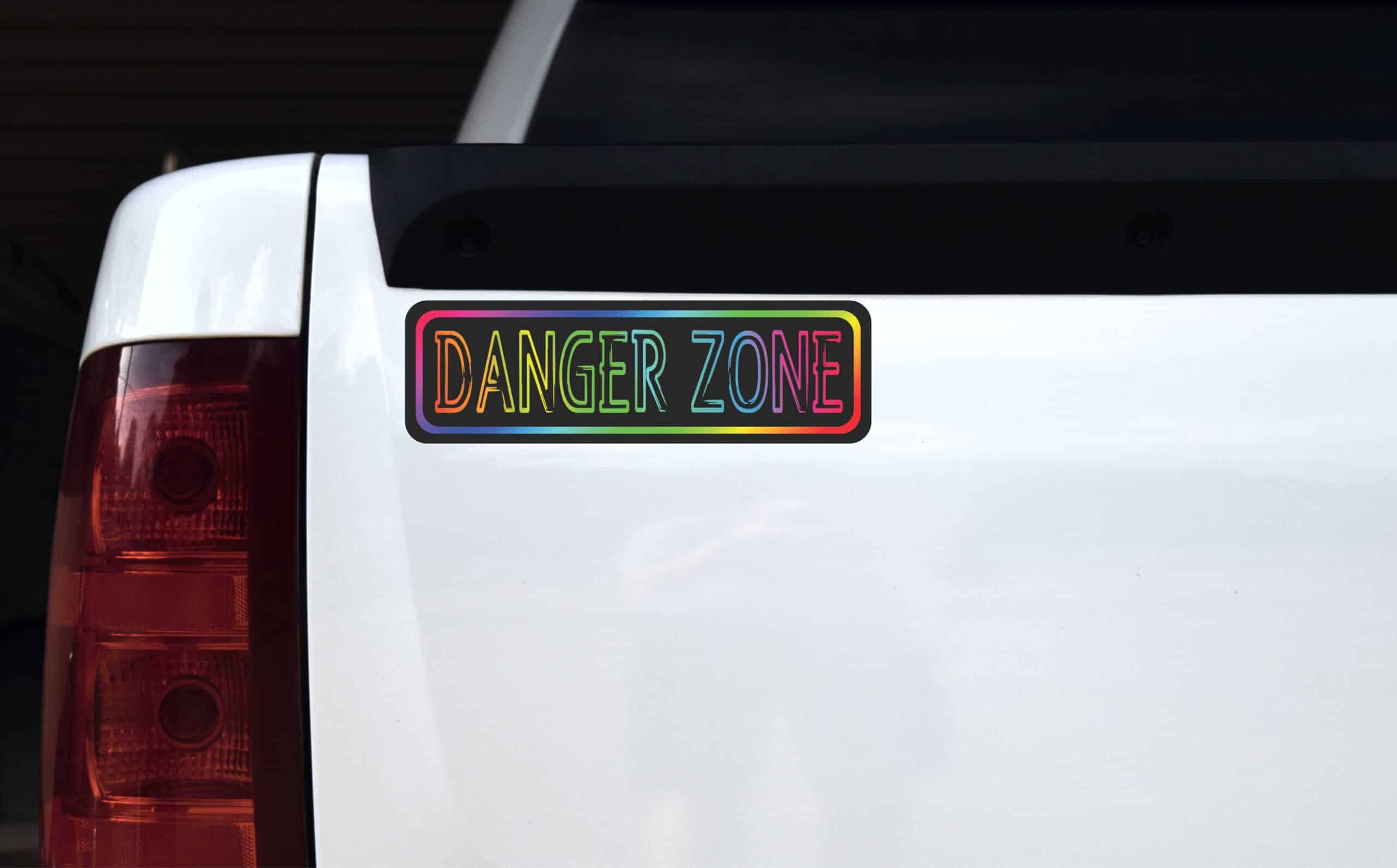 Danger Zone Vinyl Sticker