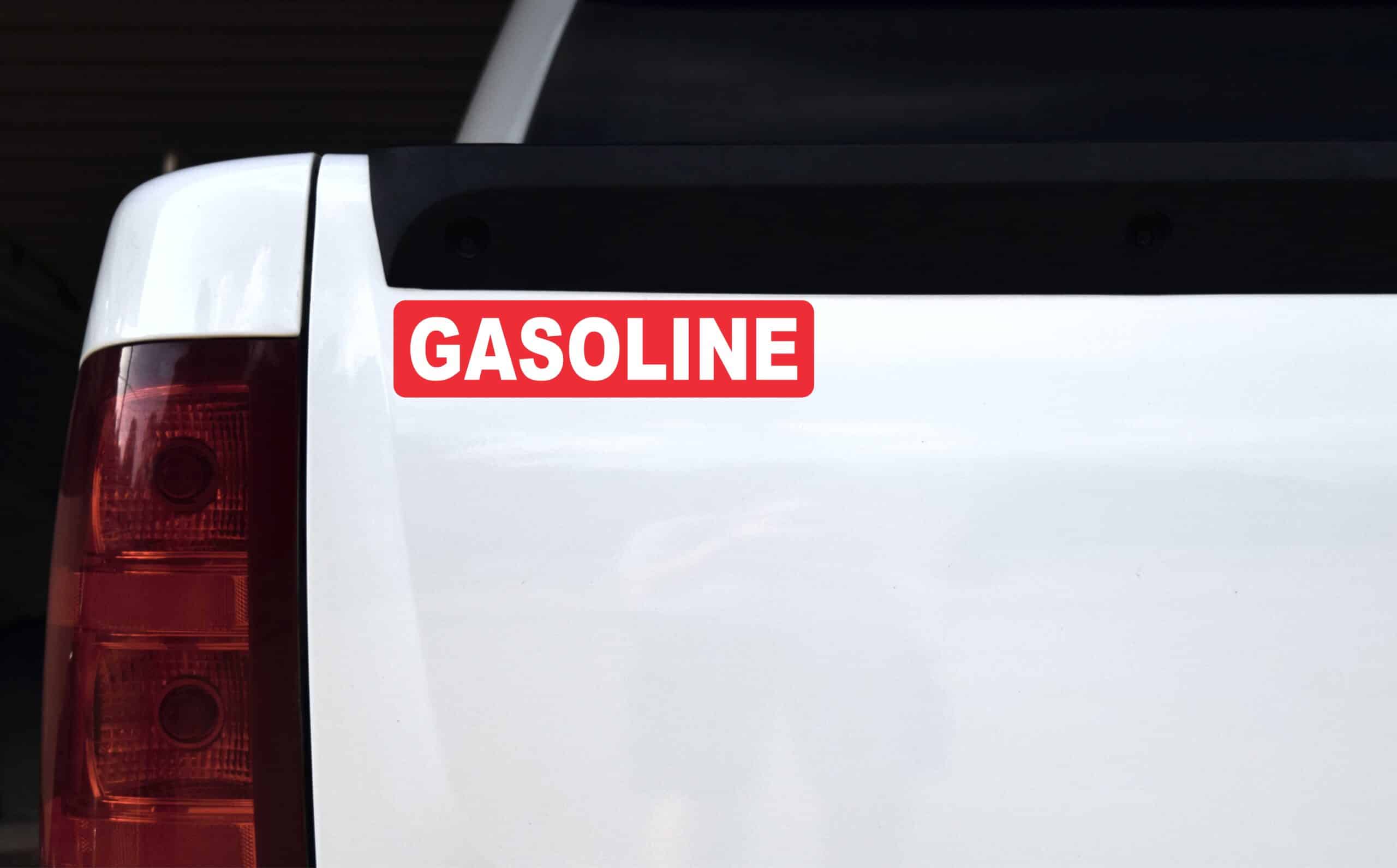 Red Gasoline Magnet