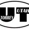 Oval UT Torrey Utah Vinyl Sticker
