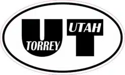 Oval UT Torrey Utah Vinyl Sticker