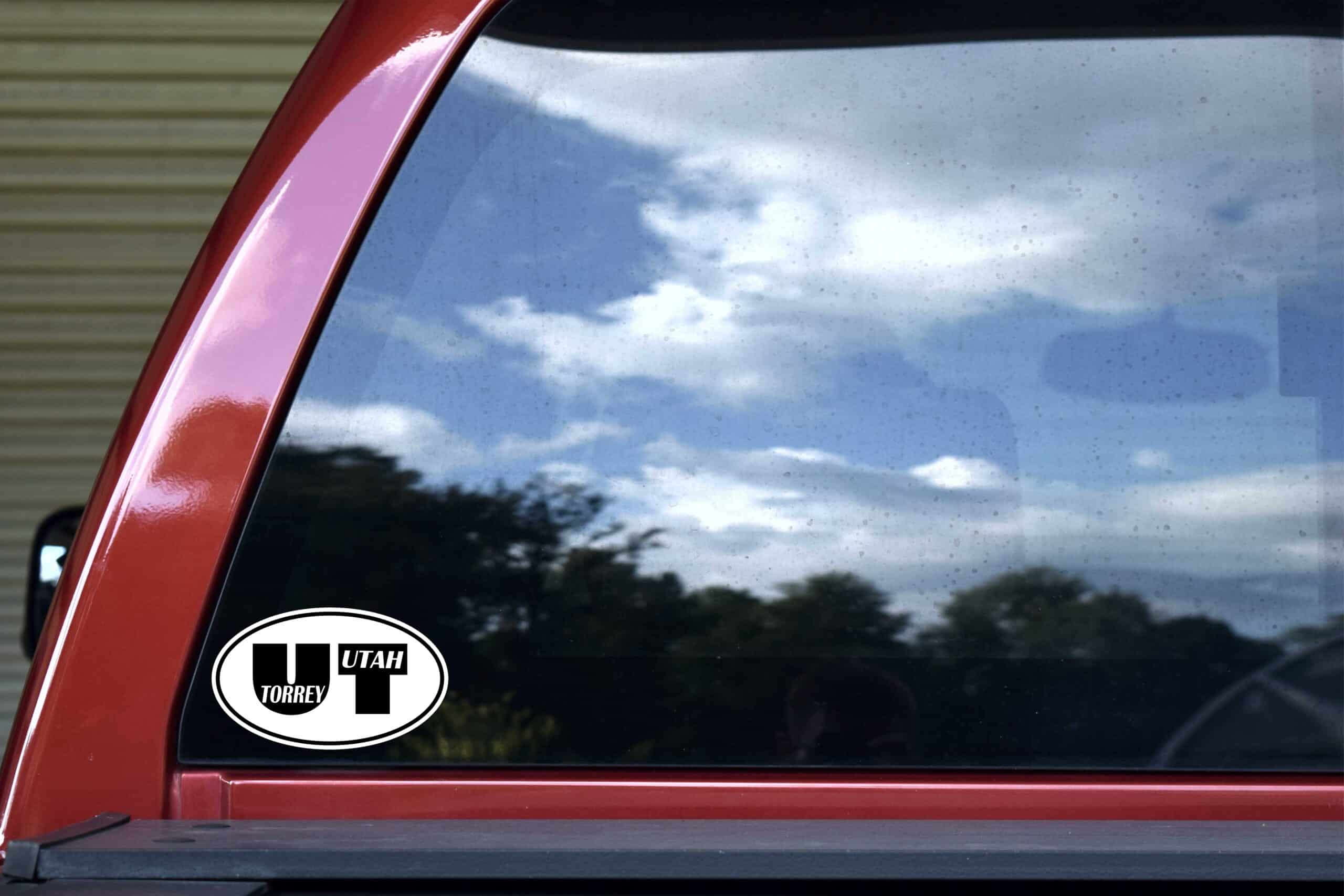 Oval UT Torrey Utah Vinyl Sticker