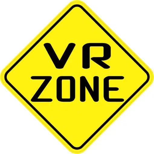 VR Zone Vinyl Sticker