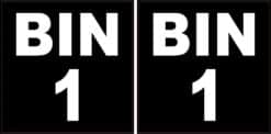 Bin 1 Vinyl Stickers