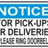 Ring Doorbell for Pick-Ups or Deliveries Magnet