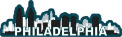 Philadelphia Skyline Sticker