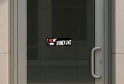 10in x 3in I Love My Kunekune Bumper Sticker Vinyl Animal Pig Vehicle Decal