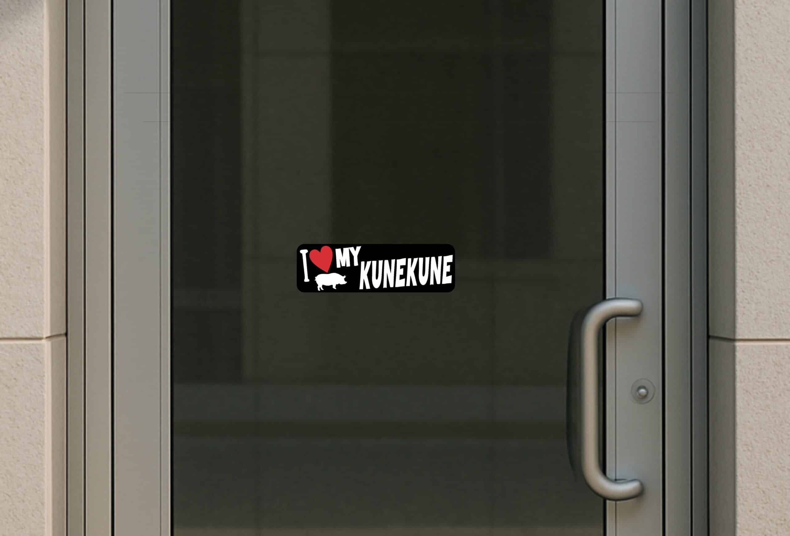 10in x 3in I Love My Kunekune Bumper Sticker Vinyl Animal Pig Vehicle Decal