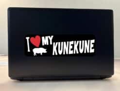 10in x 3in I Love My Kunekune Bumper Sticker Vinyl Animal Pig Vehicle Decal