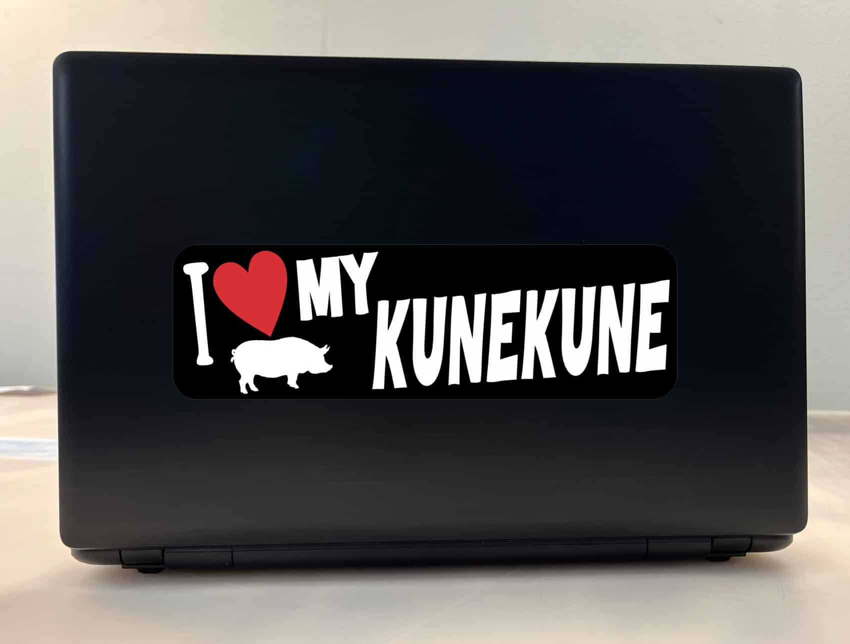 10in x 3in I Love My Kunekune Bumper Sticker Vinyl Animal Pig Vehicle Decal