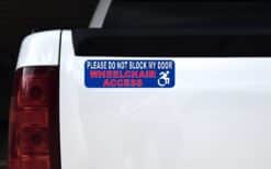 Do Not Block Door Wheelchair Access Magnet