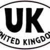 UK Oval Sticker