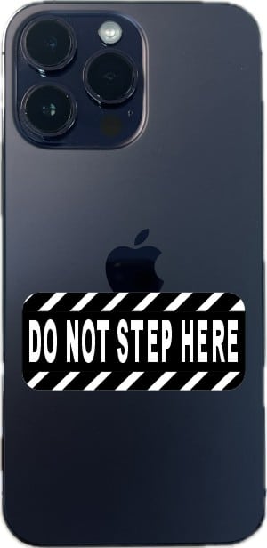 StickerTalk Do Not Step Here Vinyl Stickers, 1 sheet of 6 sticke - Image 6