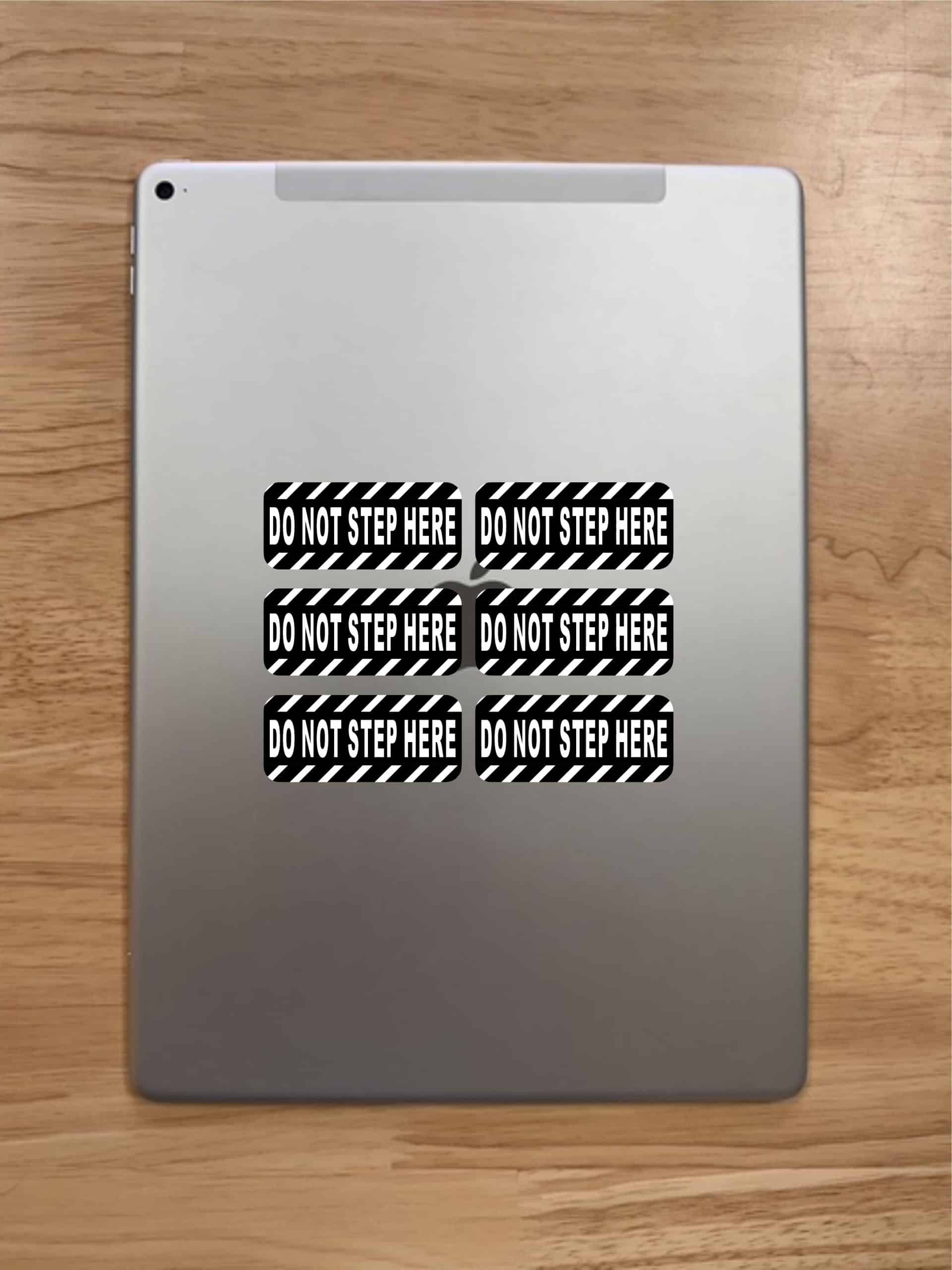 StickerTalk Do Not Step Here Vinyl Stickers, 1 sheet of 6 sticke - Image 10