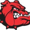 red bulldog sticker