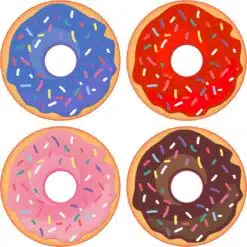 Sprinkle Donut Vinyl Stickers