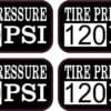 120 PSI Sticker