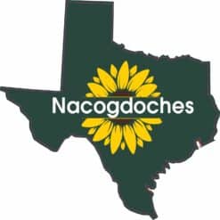 Sunflower Nacogdoches Texas Vinyl Sticker