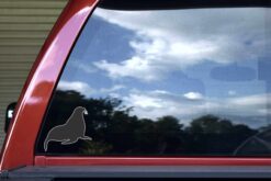 Right Facing Sea Lion Silhouette Vinyl Sticker