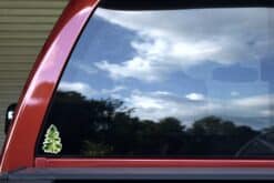 Mirrored Pine Tree Vinyl Stickers