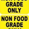 Non Food Grade Stickers