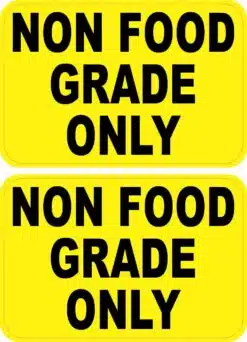 Non Food Grade Stickers
