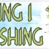 Wishing I Was Fishing Vinyl Sticker