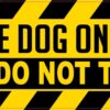 Do Not Tailgate Service Dog on Board Vinyl Sticker