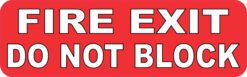 Fire Exit Do Not Block Magnet