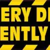Caution Delivery Driver Frequently Stops Vinyl Sticker