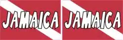 Jamaica Dive Flag Vinyl Stickers