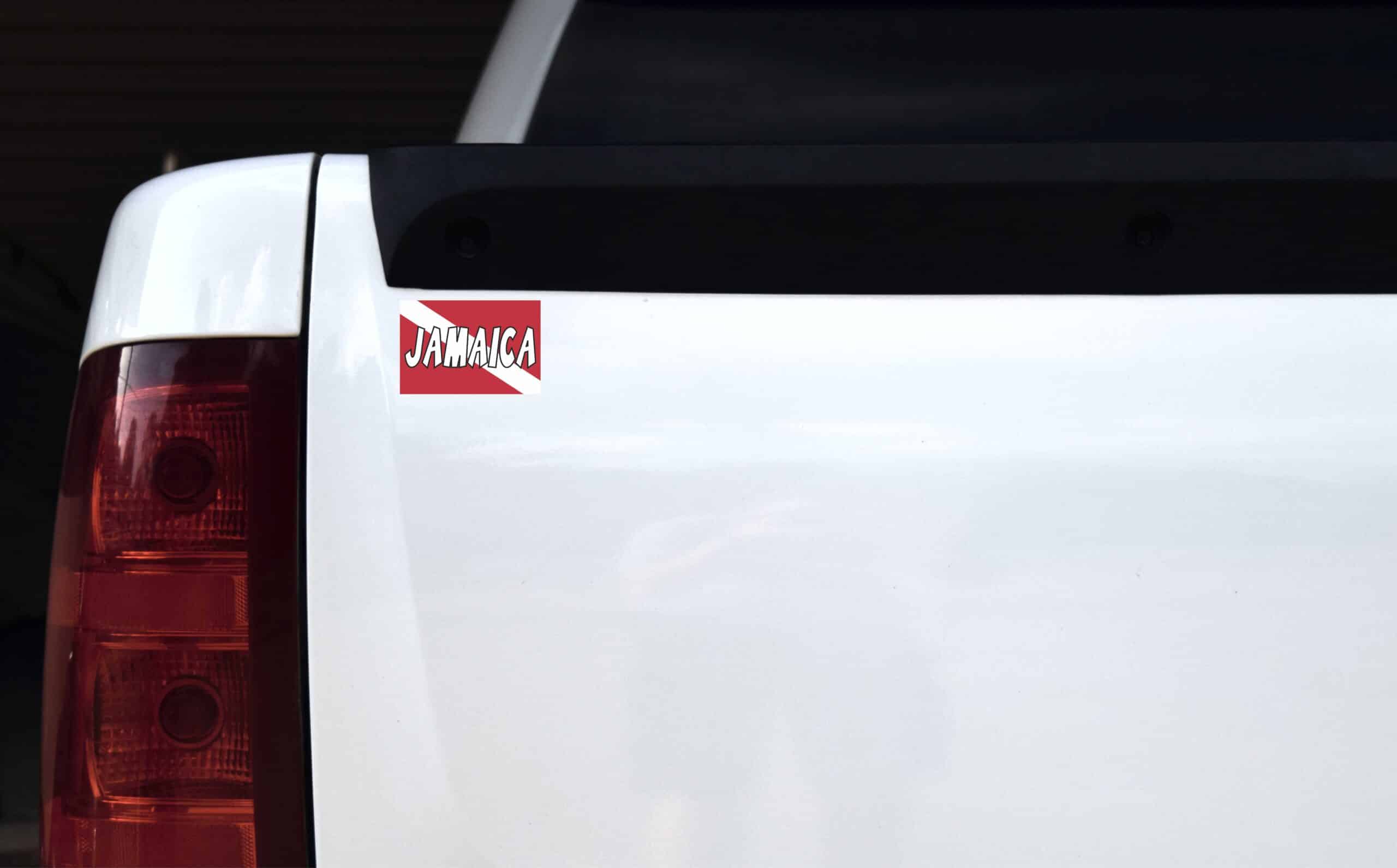 Jamaica Dive Flag Vinyl Stickers