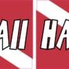 Hawaii Dive Flag Vinyl Sticker
