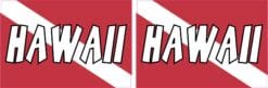 Hawaii Dive Flag Vinyl Sticker