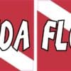 Florida Dive Flag Vinyl Stickers