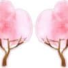 Pink Tree Vinyl Stickers