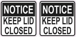 Keep Lid Closed Vinyl Stickers