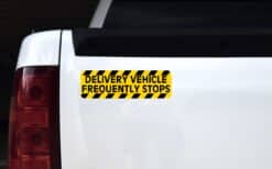 StickerTalk Delivery Vehicle Frequently Stops Sticker, 10 inches