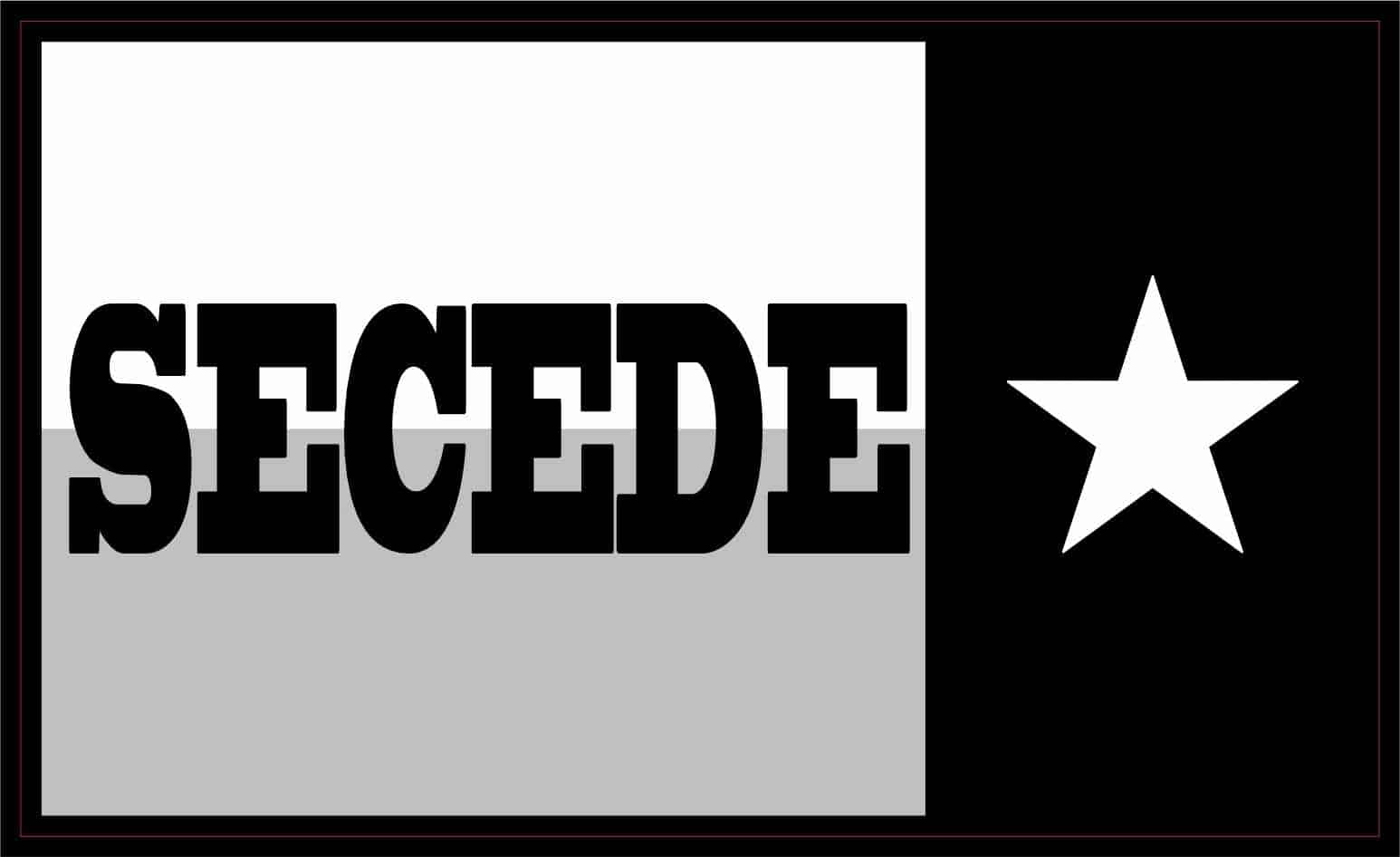 StickerTalk Assaulting Forward Texas Secede Flag Sticker, 5 inches x 3 ...