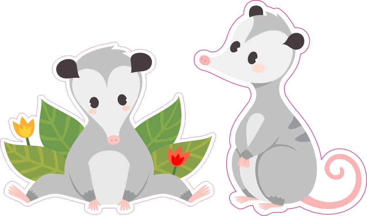 Opossum Stickers