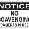 No Scavenging Cameras in Use Magnet