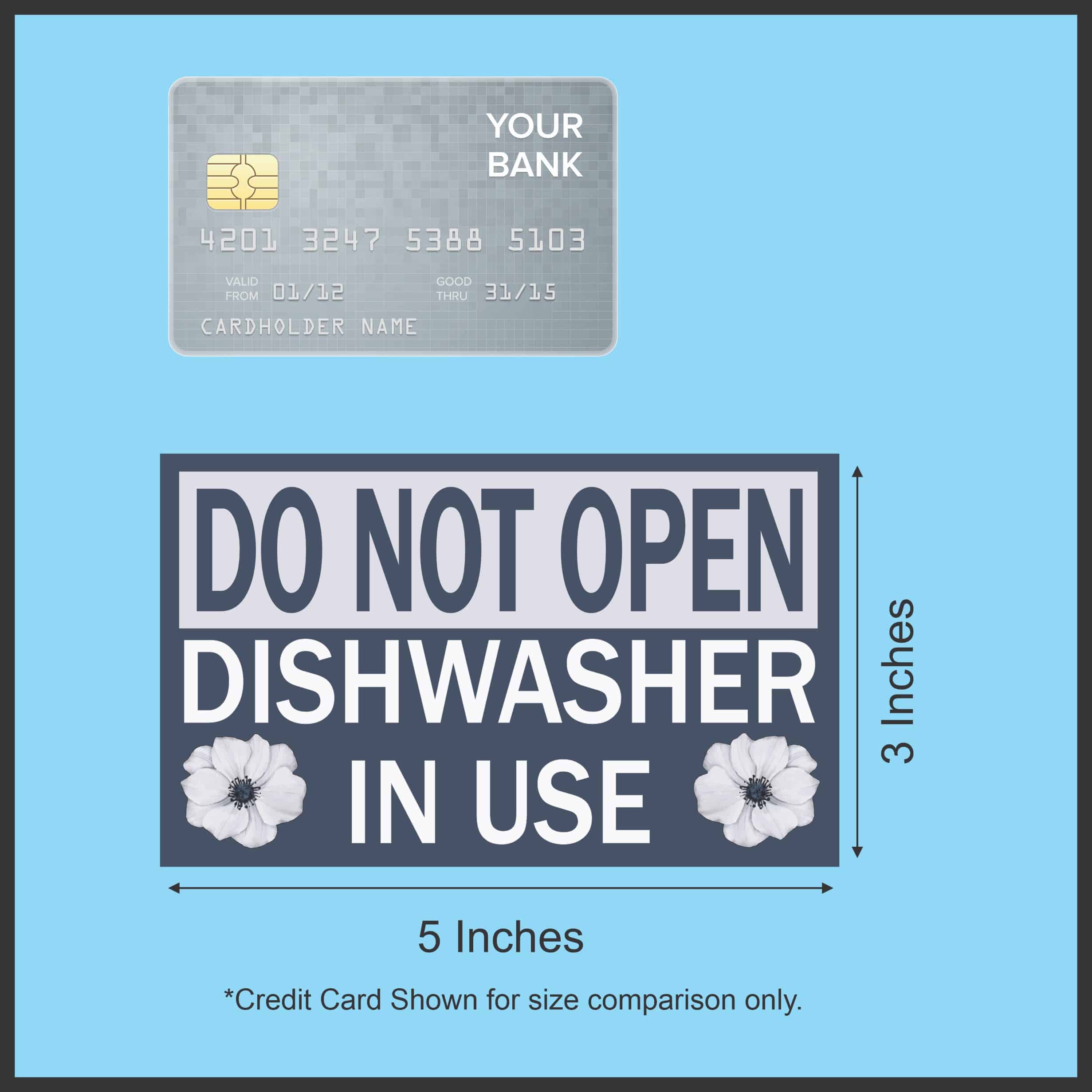 StickerTalk Dishwasher in Use Magnet, 5 inches x 3 inches - Image 3