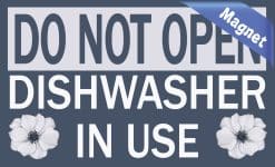 Alternative view of StickerTalk Dishwasher in Use Magnet, 5 inches x 3 inches